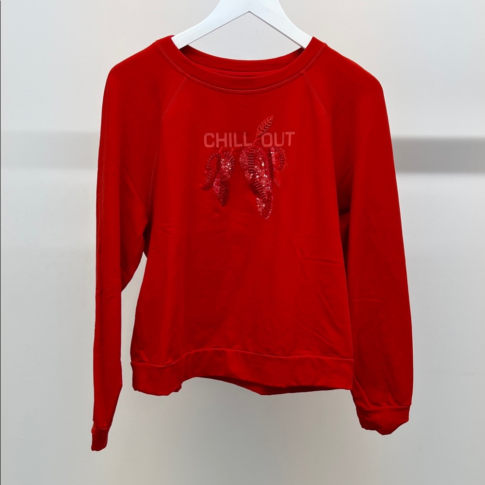Marc Cain Red “Chill Out” Sweatshirt